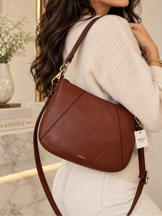 Fossil Handbags - Fossil Women's Leather Skylar Crossbody Purse Handbag